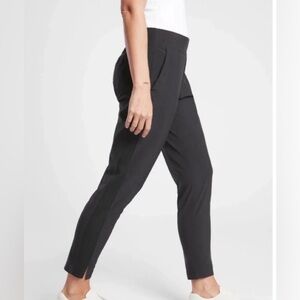 Athleta Brooklyn Elastic Waist Ankle Jogger Pants Black Size 14